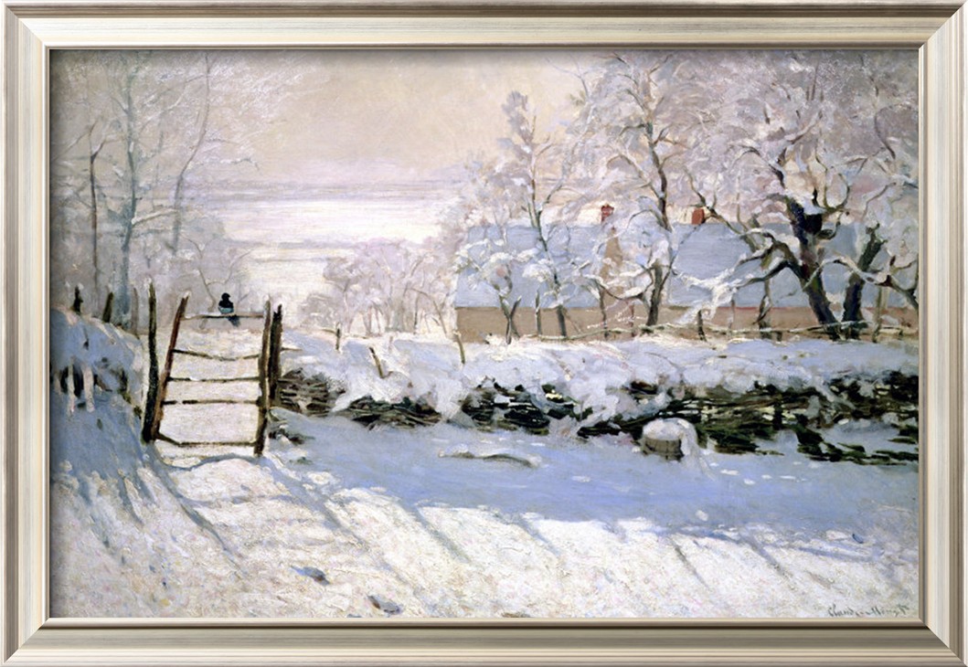 The Magpie, 1869-Claude Monet Painting